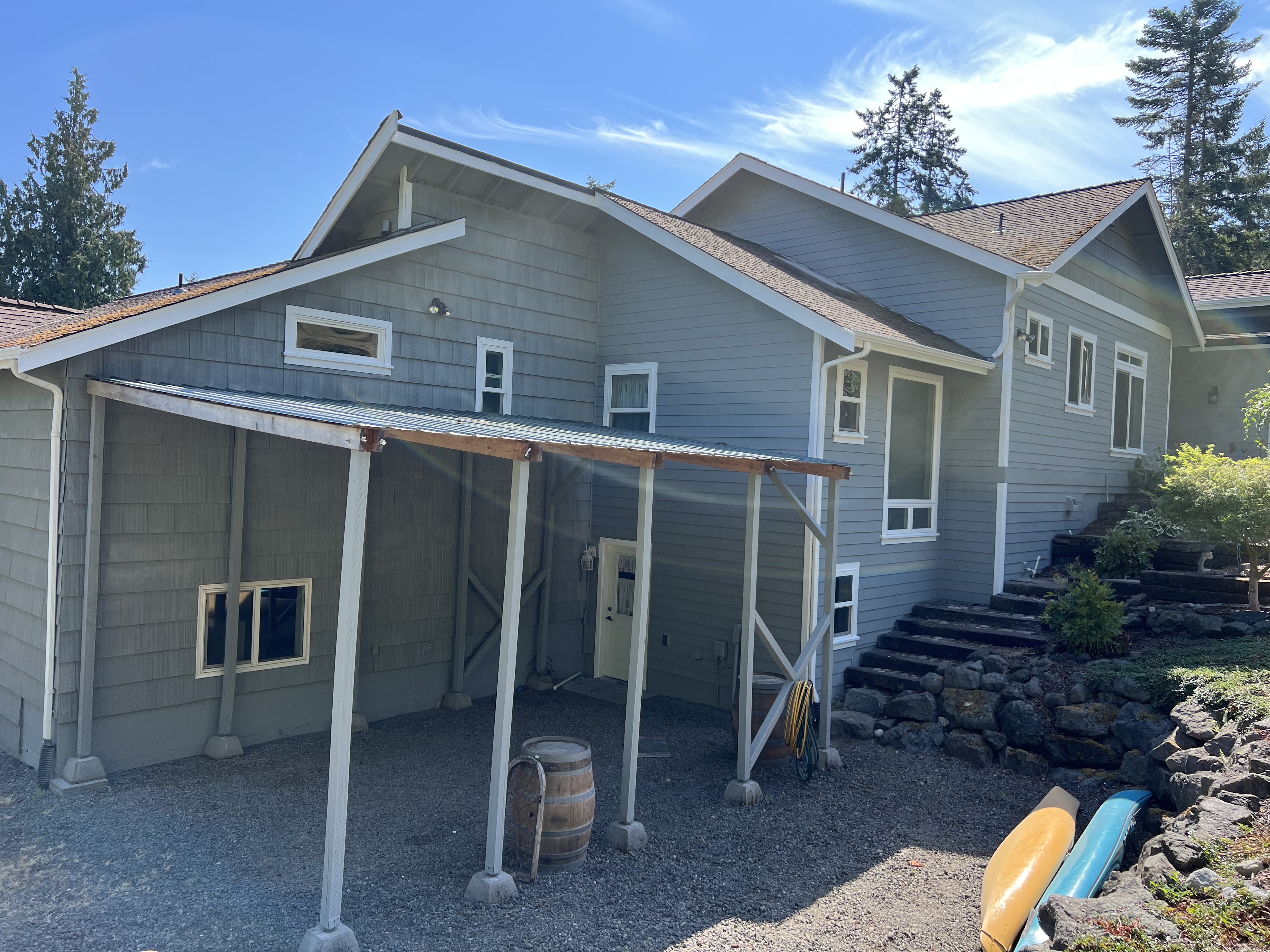 Completed exterior painting project