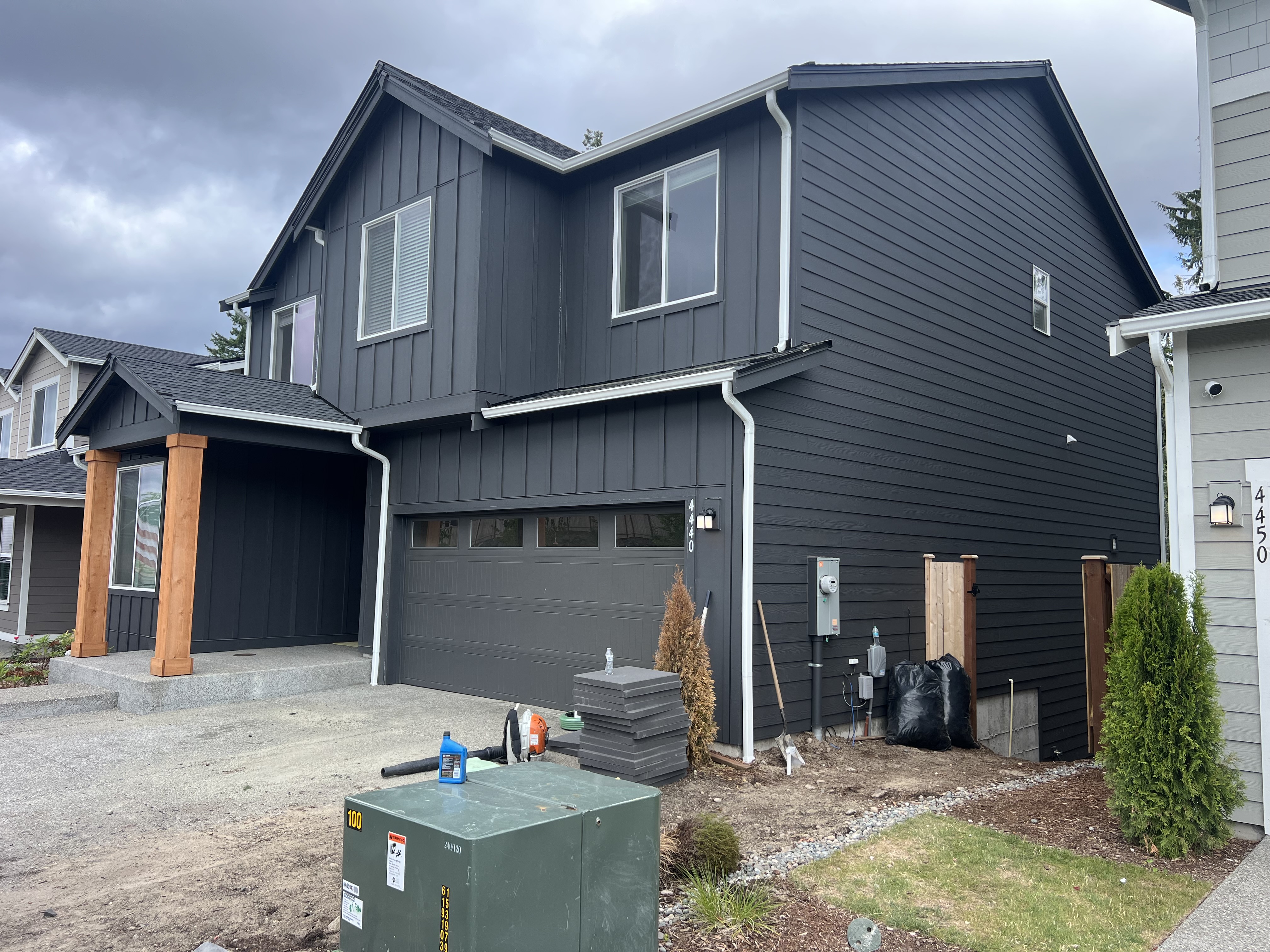 Exterior house painting project by A2Z Painting and Construction