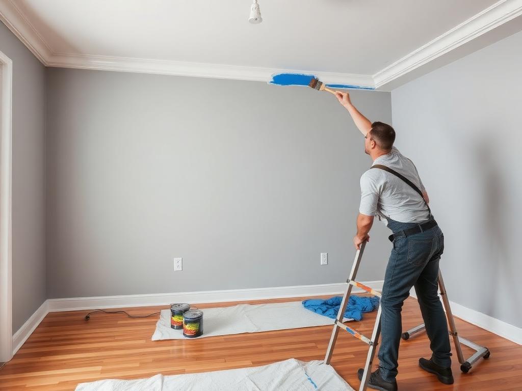 Interior painting project by A2Z Painting and Construction